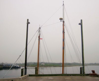 Heart's Desire at the Public Wharf in Canso.