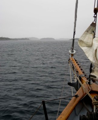 We didn't take many (well, any) photos in the fog! Didn't seem worth it but now I wish we had! Regardless here's the fog clearing at the end of the day. This was considered great visibility by then.
