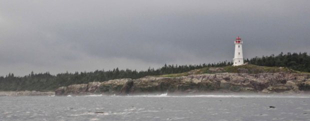 Lighthouse at Louisbourg Point. This is the site of the first lighthouse in Canada built in 1730. The current lighthouse was built in 1923.